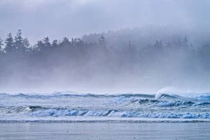 Shoreline of Pacific Rim National Park on Vancouver Island, British Columbia